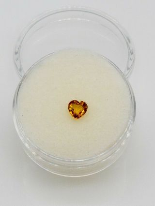 Natural $800 Heart Cut Golden Yellow Sapphire Loose Gem Rare