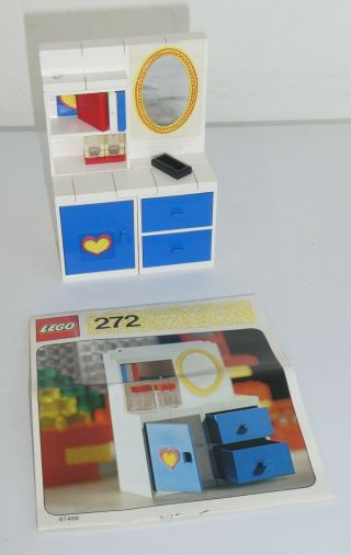 272 Lego Homemaker Meuble Coiffeuse Poupee 1973 Dressing Table With Mirror