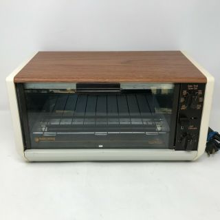 Black & Decker Spacemaker Toast - R - Oven Toaster Oven Rare Wood Grain Look