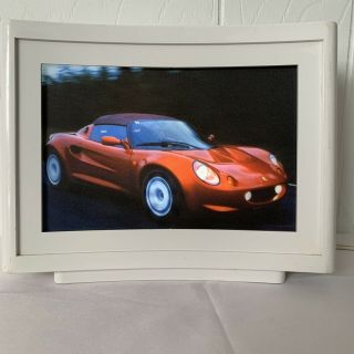 Vintage Lotus Elise 3d Motion Electric Sign Lighted Sports Car Convertible Rare