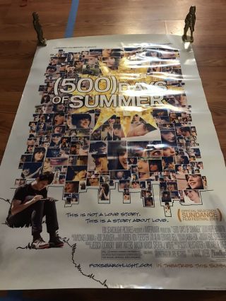 500 Days Of Summer Poster 27x40 Ds Rare