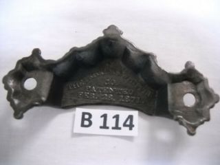 ANTIQUE EASTLAKE CAST IRON BIN DRAWER PULL 1871 2
