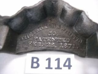 ANTIQUE EASTLAKE CAST IRON BIN DRAWER PULL 1871 3