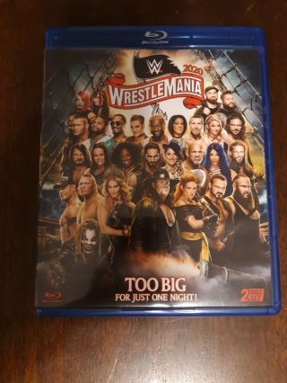 Wwe: Wrestlemania 36 2020 2 - Disc Blu - Ray W/ Inserts & Kofi Kingston Card Rare