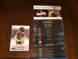 WWE: WrestleMania 36 2020 2 - Disc BLU - RAY w/ inserts & Kofi Kingston card RARE 2