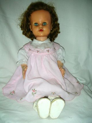 Ideal Vintage 1956 Vp 23 Posie Doll Saucy Walker Era Cryer