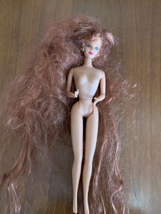 Rare Jewel Hair Mermaid 1995 Barbie Doll Midge Longest Hair Ever Mattel