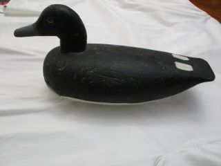 Vintage Hand Carved Wood Hunting Duck Decoy W/weight