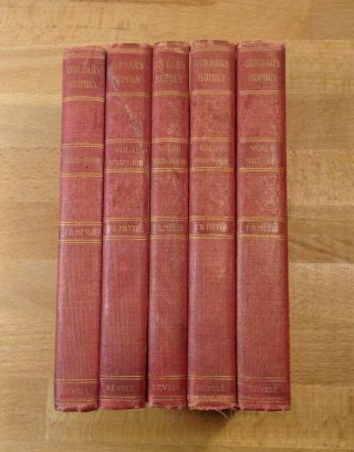 Rare 1890s Our Daily Homily 5 Volume Set,  F.  B.  Meyer,  Antique & Fragile Books