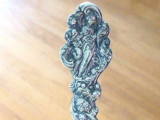 1891 Versailles Sterling Silver Souvenir Teaspoon Spoon Lady & Angel OPHELIA 2