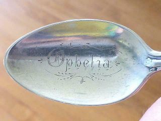1891 Versailles Sterling Silver Souvenir Teaspoon Spoon Lady & Angel OPHELIA 3