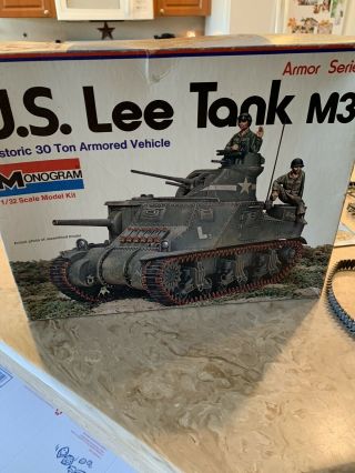 Monogram 1/32 Scale M3 Lee Tank Rare