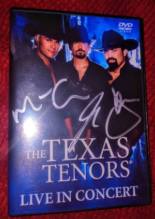 The Texas Tenors Autographed Live In Concert Dvd Rare Signed Country Agt Music