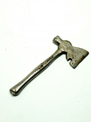 Vintage Antique Small Childs Toy Metal Carpenter Hatchet Axe 3 " Inches Long