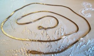 Napier 14 K Gold Filled Signed 24 Inch Gold Filled Chain Necklace Vintage Rare