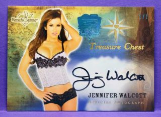 Benchwarmer 2019 25 Years Jennifer Walcott Rare 1/1 2014 Treasurechest Autograph
