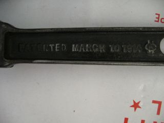 Antique Chicago Mfg.  & Distributing Co.  Hex Ratchet Wrench W/ 5 Sockets 1914 Pat. 2