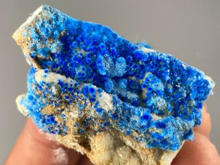 50mm Rare Blue Cyanotrichite on Matrix from China 2