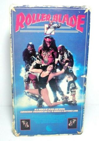 Roller Blade 1986 World Video Vhs Rare / Oop Horror Gore