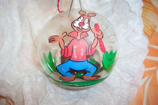 Disney Brer Rabbit Glass Ball Ornament Rare W.  Germany 1960 