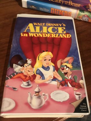 Alice In Wonderland (vhs) Ultra Rare Black Diamond Edition Collector Item