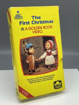 Rare Vhs A Golden Book The First Christmas Angela Lansbury Rankin Bass 1975 Oop