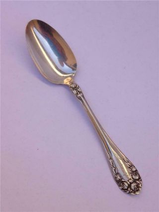 Antique Sterling Silver Rw&s Wallace Rose Pattern 1899 5 - 1/4 " Monogrammed Spoon