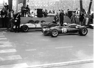 Lorenzo Bandini Ferrari 312 Very Rare 2 Photograph Foto Monaco Grand Prix 1967