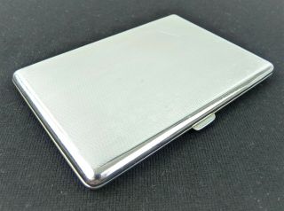 Vintage Chromium Plate Cigarette Case Made In England