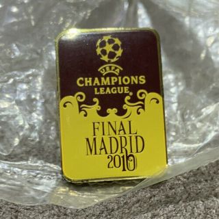 Rare Uefa Champions League Final Pin Badge Madrid 2010