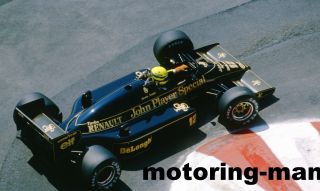Ayrton Senna Lotus Renault Formula 1 Photograph Photographier Foto Rare Above