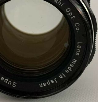 【RARE 8 Element AS - IS]】 Pentax Takumar 50mm f1.  4 M42 MF Lens READ 2