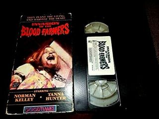 Vhs Invasion Of The Blood Farmers Goodtimes Rare Video Collectible