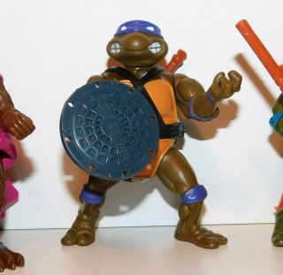 1988 / 1989 Master Splinter,  April & Teenage Mutant Ninja Turtles TMNT Figures 3
