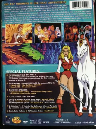 She - Ra: Princess of Power - Season Two,  2 (DVD,  2007,  6 - Disc Set) RARE,  OoP VG 2