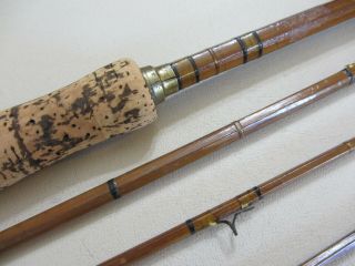 Vintage Bamboo Fly Rod For Restoration Or Display 9 