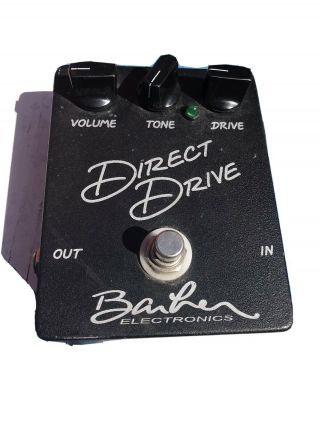 Barber Direct Drive Overdrive Pedal Guitar Rare Out Of Production