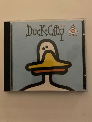 Rare Duck City 1996 Pc Cd - Rom Vintage Action Adventure Puzzle Alan Snow Game