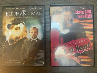 David Lynch Rare Dvd Two Pack,  The Elephant Man (rare Dvd),  Wild At Heart