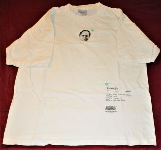 Tv Seinfeld George Costanza Shirt Vintage Stanley Desantis Medium Rare
