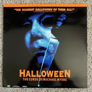 Halloween 6 - The Curse Of Michael Myers Letterbox Laserdisc - Very Rare Horror
