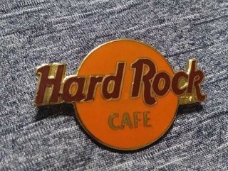 Hard Rock Cafe Hrc Label Logo Pin Rare Vintage Authentic Collectible L@@k