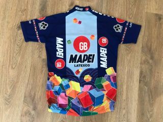 Mapei Sportful Uci 1995 rare vintage cycling kit jersey,  bib shorts size L - XL 3