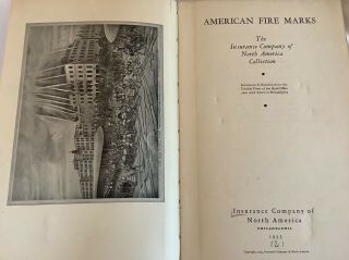 1933 AMERICAN FIRE MARKS - INSURANCE COMPANY OF NORTH AMERICA RARE 1ST EDITION 3