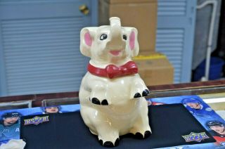 Vintage Shawnee Pottery Co.  Usa Rare Lucky Elephant Cookie Jar Ceramic