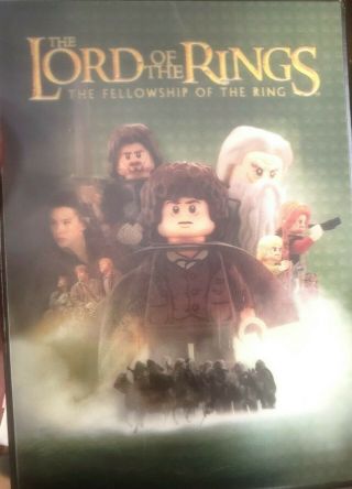 Lord Of The Rings Fellowship Of The Ring (dvd) Rare Lego Lenticular 3d Slipcover