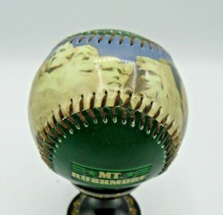 Mt Mount Rushmore National Memorial Ball Baseball Souvenir Commemorative Rare