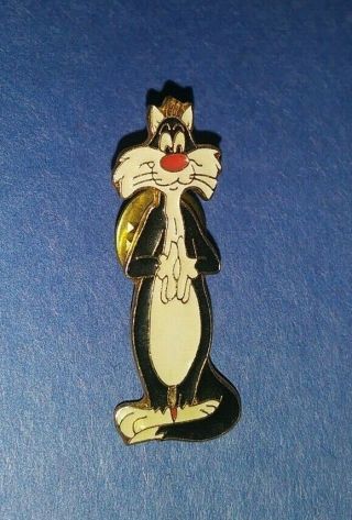 Vintage Warner Bros Looney Tunes Sylvester The Cat Collectible Pin Rare L@@k A