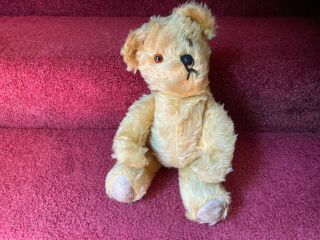 Antique Chad Valley Teddy Bear British Fully Jointed Mohair