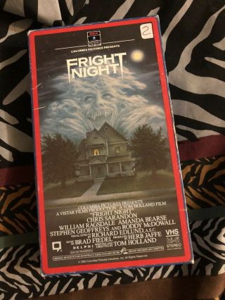 Fright Night Vhs Rare Horror Slasher 1986 Classic Boardinghouse Side Loaded